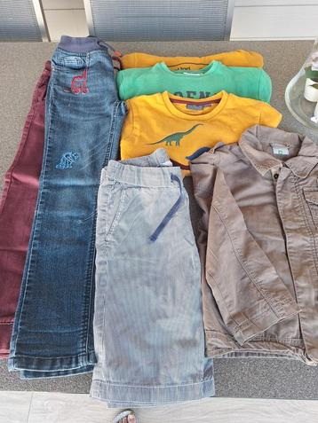 Pakket jongen 122, trui, jas, broek, short, Ophalen, Zo goed als nieuw, Overige maten