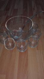 kom in glas met bijpasende kommetjes, Huis en Inrichting, Keuken | Servies, Ophalen, Overige typen, Nieuw, Glas