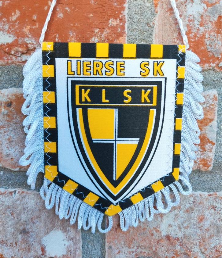 SK Lierse 1990s oud logo prachtig zeldzaam vintage vaantje, Diversen, Vlaggen en Wimpels, Ophalen of Verzenden