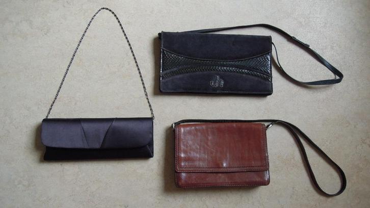 NIEUW avondtasje, 2 vintage schoudertassen, ceinturen, Handtassen en Accessoires, Tassen | Damestassen, Nieuw, Avondtasje, Ophalen of Verzenden