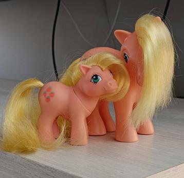 My Little Pony Vintage G1 Apple Jack Italy en baby Applejack beschikbaar voor biedingen