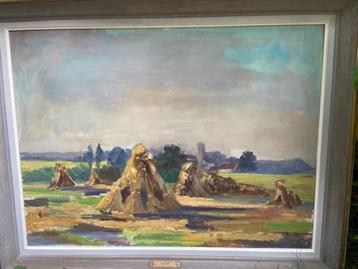 olieverf schilderij  gesigneerd J Le Maire  beschikbaar voor biedingen