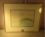 Mooi Modern Aquarel 'Grote Golf op Zee' - Rita Toelen, Verzenden