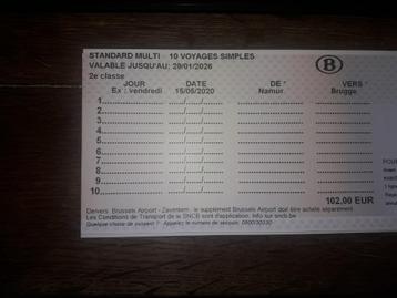 2 x „Rail Pass” treinkaartjes met 10 zitplaatsen beschikbaar voor biedingen