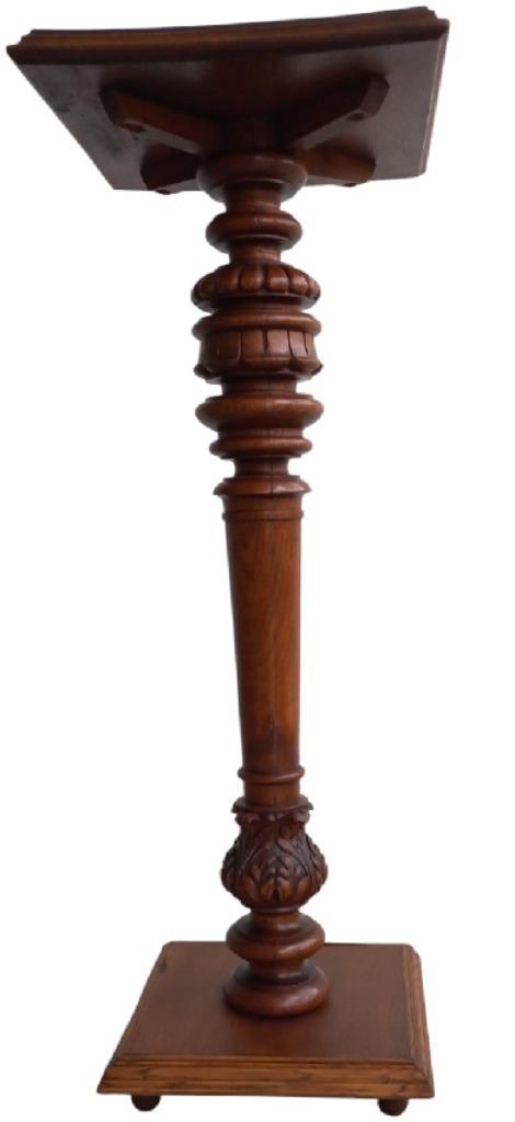 oude eikenhouten sokkel., Antiek en Kunst, Antiek | Woonaccessoires, Ophalen