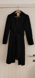 Zwarte mantel, Kleding | Dames, Zo goed als nieuw, Maat 36 (S), Ophalen