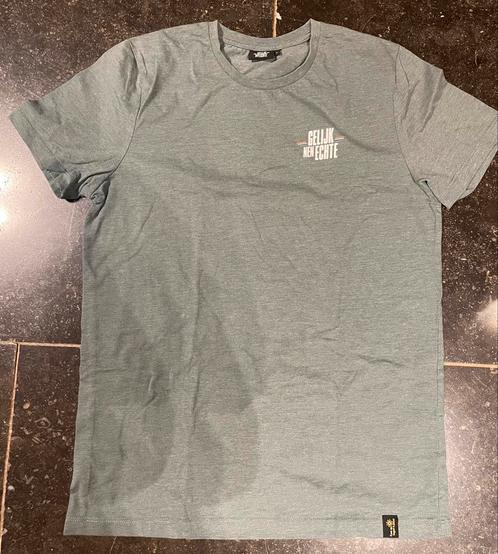 Grijsgroen wieler t-shirt gelijk nen echten/chasse patat, Kleding | Heren, T-shirts, Nieuw, Maat 46 (S) of kleiner, Overige kleuren