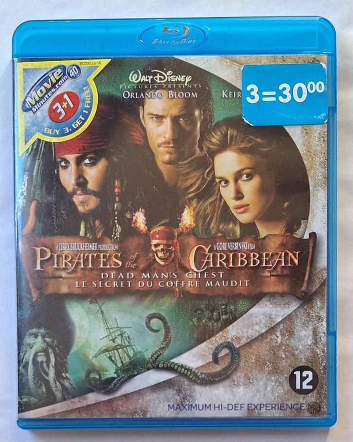 Pirates des Caraïbes 2: Le Secret du Coffre Maudit (Depp), Cd's en Dvd's, Blu-ray, Actie, Ophalen of Verzenden