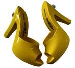 Jeremy Scott x Melissa Opblaasbare Gele hakken pumps 38, Kleding | Dames, Pumps, Geel, Ophalen of Verzenden, Zo goed als nieuw