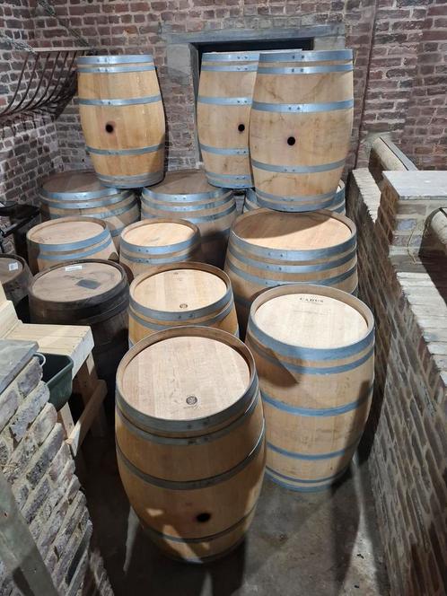 Eiken wijntonnen 225l- 228l- 300l - 400l -500l TOP KWALITEIT, Tuin en Terras, Regentonnen, Zo goed als nieuw, Ophalen