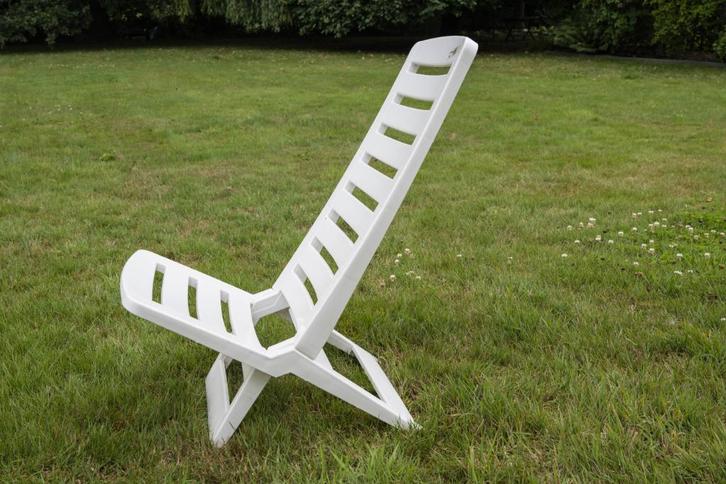 chaise pliable de plage, Tuin en Terras, Tuinstoelen, Zo goed als nieuw, Plastic, Inklapbaar, Ophalen
