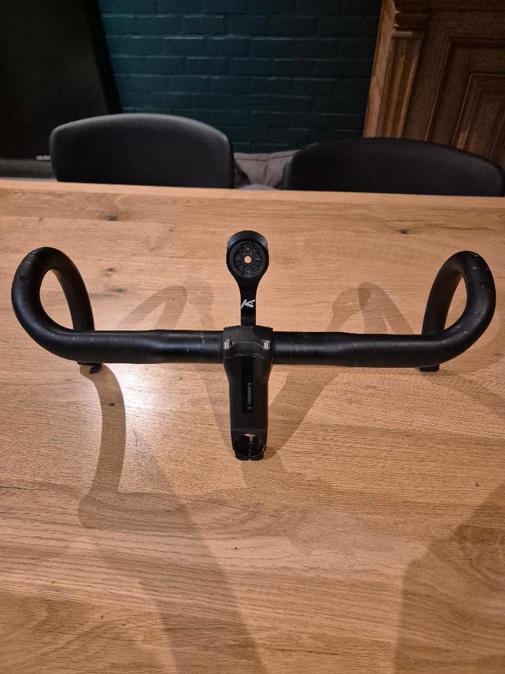 Cintre avec potence et support garmin, Vélos & Vélomoteurs, Vélos Pièces, Utilisé, Vélo de course, Enlèvement ou Envoi