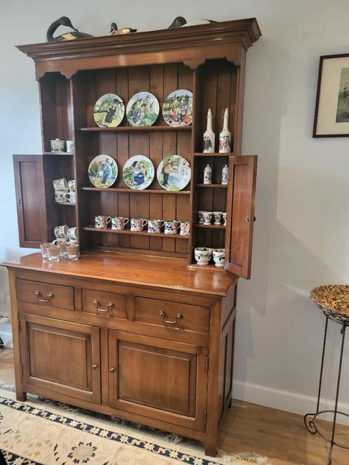 Buffetkast (Vaisselier) in vol kersenhout - prachtstaat, Huis en Inrichting, Kasten | Buffetkasten, Zo goed als nieuw, 200 cm of meer
