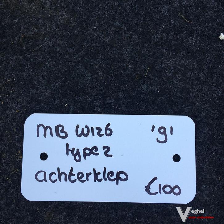 Mercedes W126 3.0 Benzine 1991   Type 2  Achterklep, Auto-onderdelen, Carrosserie, Achterklep, Achter, Gebruikt, Ophalen