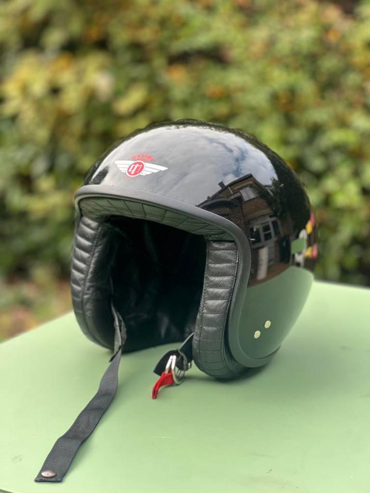 Davida / de echte caferacer helm / UK, Fietsen en Brommers, Brommerhelmen, Zo goed als nieuw, Ophalen