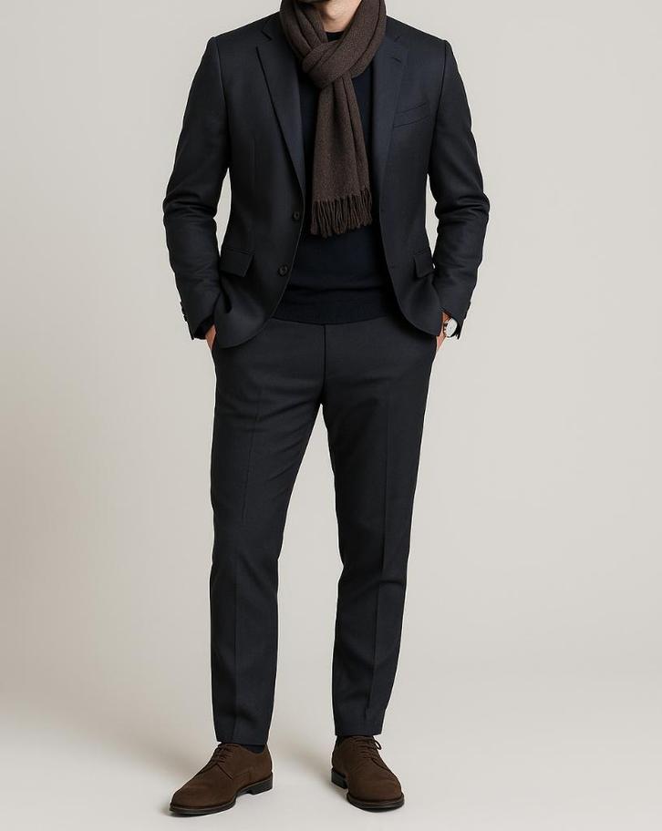 JOOP! compleet pak van virgin wol maat 54, Kleding | Heren, Kostuums en vesten, Zo goed als nieuw, Maat 52/54 (L), Zwart, Ophalen of Verzenden