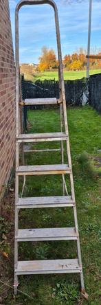 Trapladder met 6 stappen, Doe-het-zelf en Bouw, Ladders en Trappen, Ophalen, Gebruikt, Ladder, Opvouwbaar of Inschuifbaar