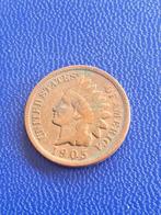 1905 USA 1 cent Indian head Philadelphia, Losse munt, Verzenden, Noord-Amerika