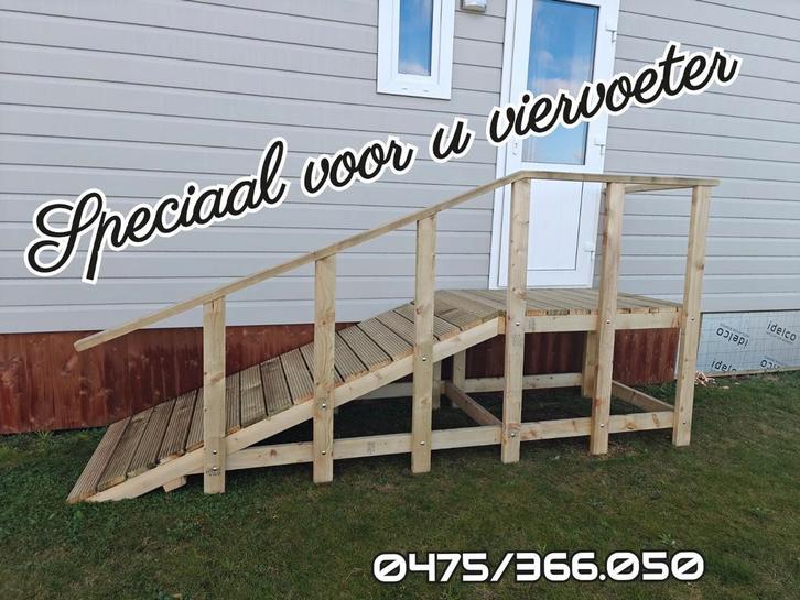 Oploopramp voor aan de caravan, Caravans en Kamperen, Kampeeraccessoires, Zo goed als nieuw, Ophalen of Verzenden