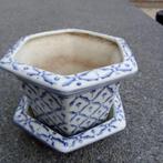 Pot de fleur chinois antique avec soucoupe, Antiquités & Art, Antiquités | Céramique & Poterie, Enlèvement ou Envoi