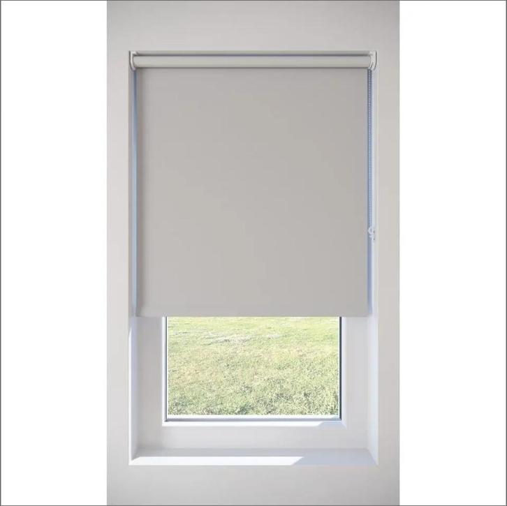 Rolgordijn Mara – Lichtgrijs (167 cm breed x 200 cm hoog), Huis en Inrichting, Stoffering | Gordijnen en Lamellen, Zo goed als nieuw
