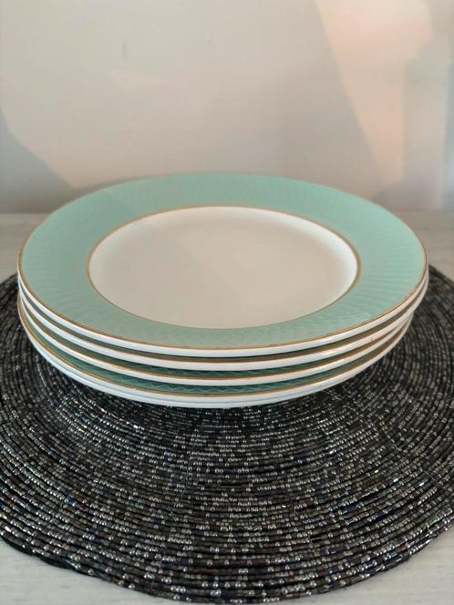 Lot de 4 assiettes Moulin des loups pour les cafés Gilbert, Antiek en Kunst, Antiek | Servies los, Ophalen