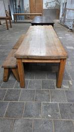 270 cm lange boerentafel met 2 banken, Huis en Inrichting, Ophalen, Gebruikt