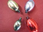 Ajeko glazen kerstballen x 4, Diversen, Verzenden, Gebruikt