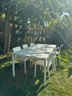 Bristol tuintafel met 6 stoelen, Tuin en Terras, Tuintafels, Ophalen, Gebruikt, Rechthoekig, Aluminium