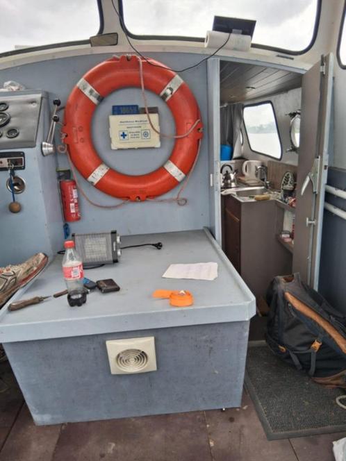 janmar plezier vaartuig, Watersport en Boten, Motorboten en Motorjachten, Gebruikt, Staal, 6 tot 9 meter, Diesel, Binnenboordmotor