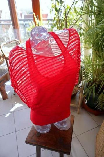 vintage dressing rood binair top T-shirt beschikbaar voor biedingen