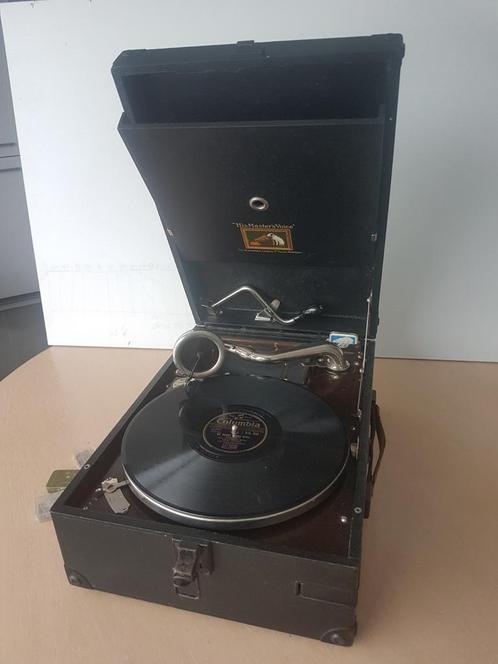 Gramophone HMV 101, Antiek en Kunst, Antiek | Tv's en Audio, Ophalen of Verzenden