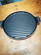 Le creuset plancha grill 32cm, Ophalen of Verzenden, Zo goed als nieuw