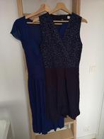 2 Blauwe zomerjurken, Kleding | Dames, Jurken, Blauw, Knielengte, Maat 38/40 (M), Zo goed als nieuw