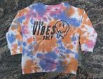 Mt 92 Trui oranje, paarse en roze vlekjes good vibes only, Kinderen en Baby's, Kinderkleding | Maat 92, Jongen of Meisje, Trui of Vest