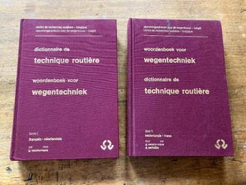 Zeldzaam! 2 Frans/Nederlands wegenbouwwoordenboeken