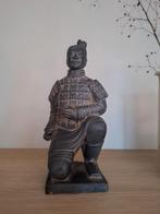 Guerrier chinois vintage en terre cuite, Enlèvement ou Envoi