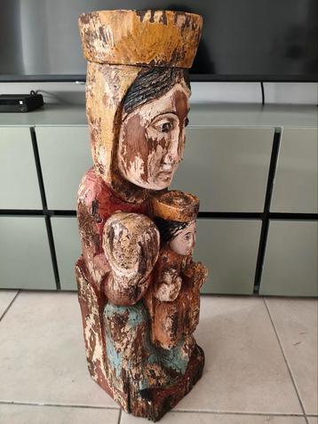 Enorme statue de Marie en bois, Enlèvement ou Envoi