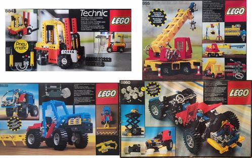 set Lego Technic 855 +8843 + 8859 + 8860, Enfants & Bébés, Jouets | Duplo & Lego, Comme neuf, Lego, Envoi