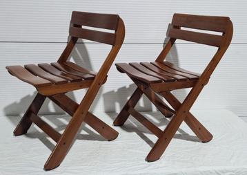 Foppapedretti, Italy, foldingchair teak vouwstoel, 2 pcs. beschikbaar voor biedingen