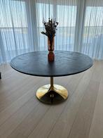 Richmond Ronde Eettafel 'Black' Eiken, 140cm, Huis en Inrichting, Tafels | Eettafels, Ophalen, 100 tot 150 cm, 150 tot 200 cm
