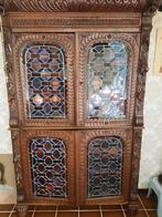 Kast, glas in lood, Antiek en Kunst, Ophalen