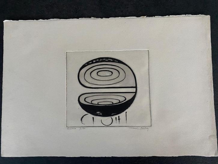 Ets Maurice Carlier nr 7/50, Antiek en Kunst, Kunst | Etsen en Gravures, Ophalen