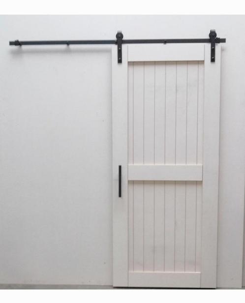 Nieuwe Schuifdeur  MDF wit gegrond  235x100 cm, Doe-het-zelf en Bouw, Deuren en Vliegenramen, Schuifdeur, Ophalen