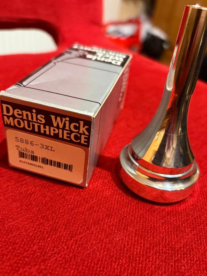 DENIS WICK 3XL TUBA-MONDSTUK mod. 5886, Muziek en Instrumenten, Instrumenten | Toebehoren, Zo goed als nieuw, Tuba, Ophalen of Verzenden
