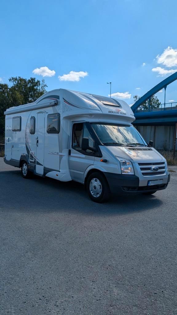Camping car Ford roller Team T-line lit central&lit pavillon, Caravanes & Camping, Camping-cars, Particulier, jusqu'à 5, Diesel