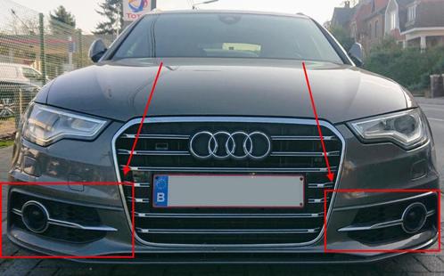 Entourages/grilles de capteurs ACC (style S6) Audi A6 C7, Autos : Pièces & Accessoires, Autres pièces automobiles, Audi, Utilisé
