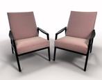 Set van 2 mid-century lounge stoelen, Ophalen, Hout, Minder dan 75 cm, Zo goed als nieuw