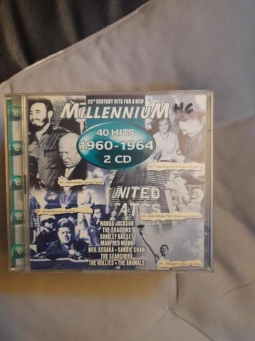 cd - various - millennium hits 1960-1964 - 2cd beschikbaar voor biedingen