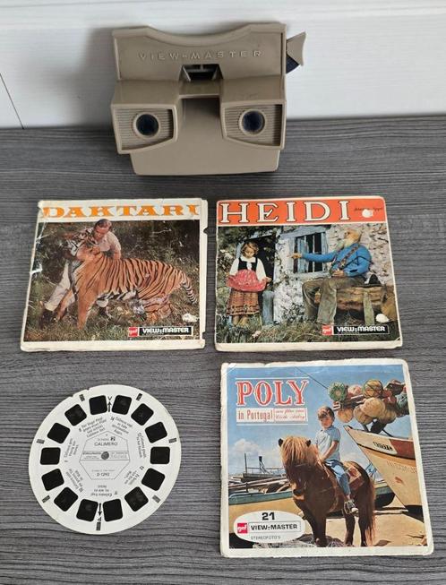 Vintage view-master  met kaarten en leesboekjes - jaren 60, Antiek en Kunst, Antiek | Speelgoed, Ophalen of Verzenden